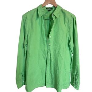 Lauren Ralph Lauren Linen Button Down Top